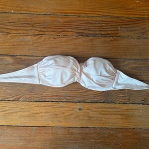 Pinky Cream Satin Swimsuit